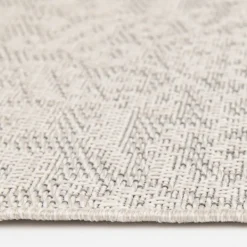 Outdoor Rugs-Kirkland's Home Auckland Damask Outdoor Runner, 2X7 Gray