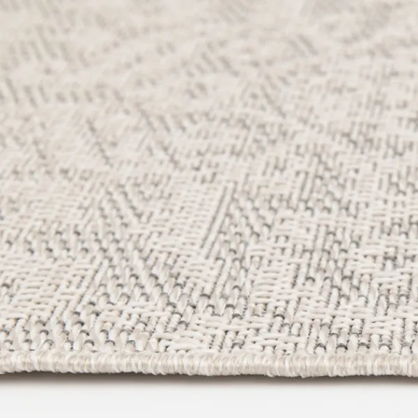 Outdoor Rugs-Kirkland's Home Auckland Damask Outdoor Runner, 2X7 Gray