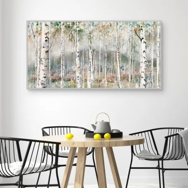 Canvas Art-Kirkland's Home Autumn Grace Framed Giclee Canvas Art Print Green/Gray