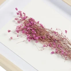 Framed Art-Kirkland's Home Avant Garden Dried Flowers Shadowboxes, Set Of 2 White/Tan/Multi