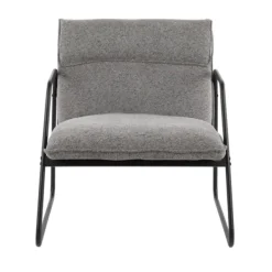 Accent Chairs-Kirkland's Home Axel Noise Industrial Accent Chair Gray