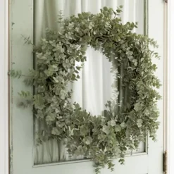 Wreaths-Kirkland's Home Baby Spiral Eucalyptus Wreath Green