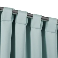 Curtains & Drapes-Kirkland's Home Back Tab Blackout Curtain Panel Set, 95 In. Blue