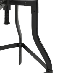 Bar Stools & Counter Height Stools-Kirkland's Home Backless Mango Wood Adjustable Bar Stool Black/Brown