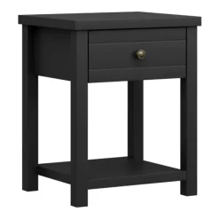Accent & End Tables-Kirkland's Home Bailie Wooden Side Table Black