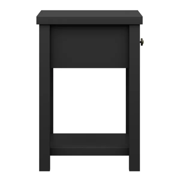 Accent & End Tables-Kirkland's Home Bailie Wooden Side Table Black