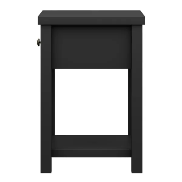 Accent & End Tables-Kirkland's Home Bailie Wooden Side Table Black