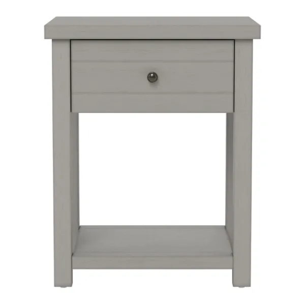 Accent & End Tables-Kirkland's Home Bailie Wooden Side Table Gray
