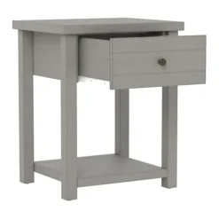 Accent & End Tables-Kirkland's Home Bailie Wooden Side Table Gray