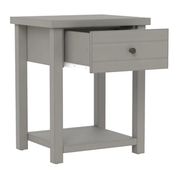 Accent & End Tables-Kirkland's Home Bailie Wooden Side Table Gray