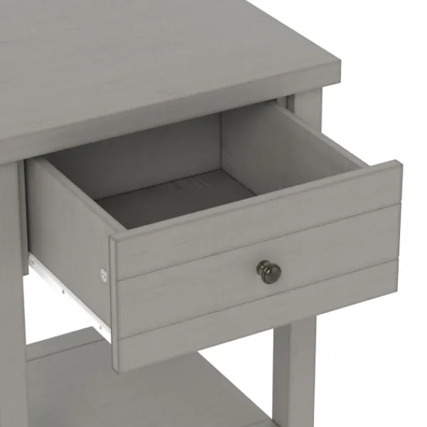 Accent & End Tables-Kirkland's Home Bailie Wooden Side Table Gray