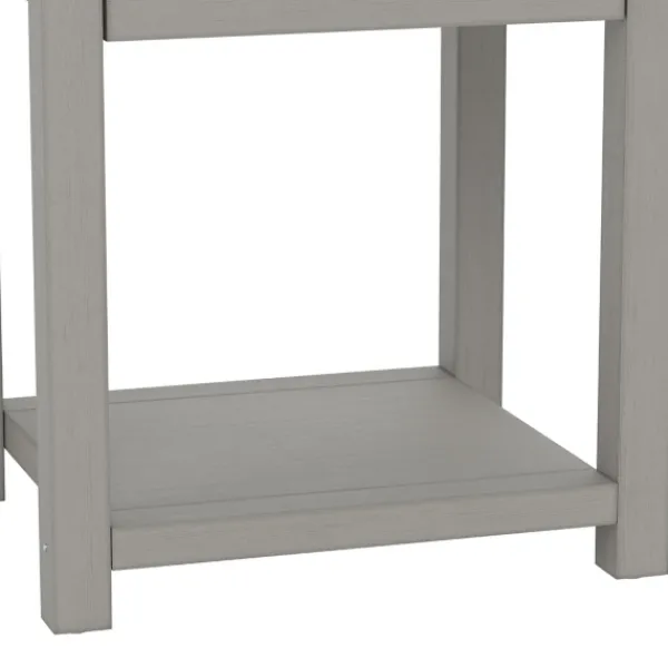 Accent & End Tables-Kirkland's Home Bailie Wooden Side Table Gray