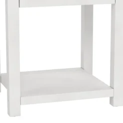 Accent & End Tables-Kirkland's Home Bailie Wooden Side Table White