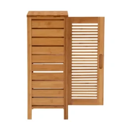 Bathroom Furniture-Kirkland's Home Bamboo Sumter Cabinet