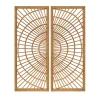 Wall Plaques-Kirkland's Home Bamboo Sunburst 2-Pc. Wall Panels Tan