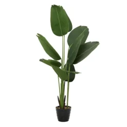 Trees & Topiaries-Kirkland's Home Banana Tree In Ribbed Rock Planter