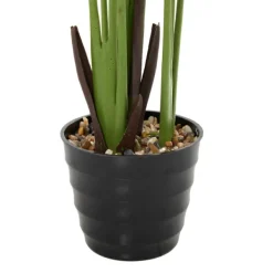 Trees & Topiaries-Kirkland's Home Banana Tree In Ribbed Rock Planter