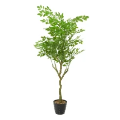 Trees & Topiaries-Kirkland's Home Banyan Tree In Ribbed Rock Planter