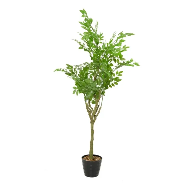 Trees & Topiaries-Kirkland's Home Banyan Tree In Ribbed Rock Planter