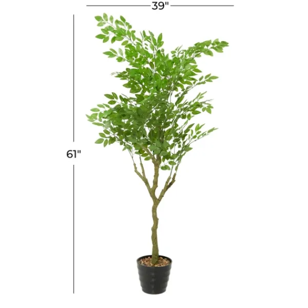 Trees & Topiaries-Kirkland's Home Banyan Tree In Ribbed Rock Planter