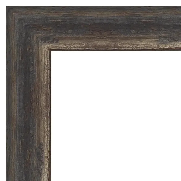 Decorative Mirrors-Kirkland's Home Bark Rustic Char Frame Beveled Mirror