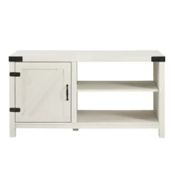 Tv Stands & Media Consoles-Kirkland's Home Barn Door Console Tv Stand White