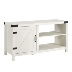 Tv Stands & Media Consoles-Kirkland's Home Barn Door Console Tv Stand White