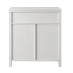 Cabinets & Sideboards-Kirkland's Home Barnwood Style Wooden Cabinet White