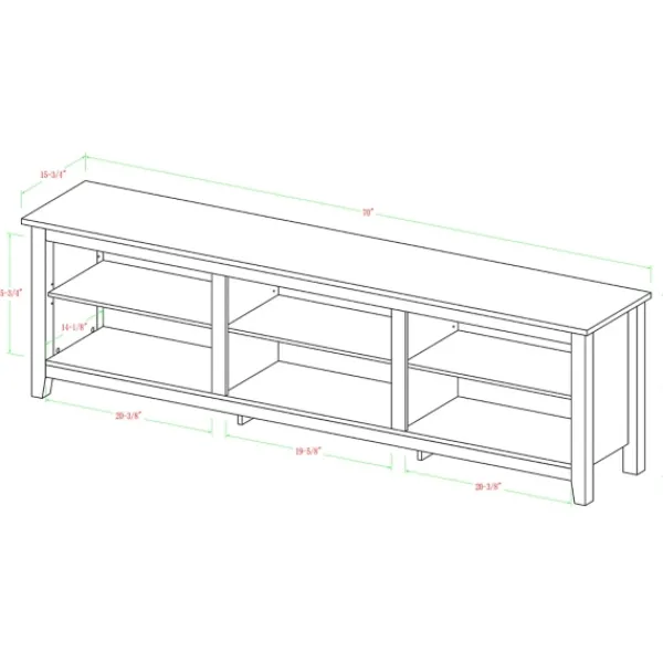 Tv Stands & Media Consoles-Kirkland's Home Barnwood Tv Stand, 70 In. Brown