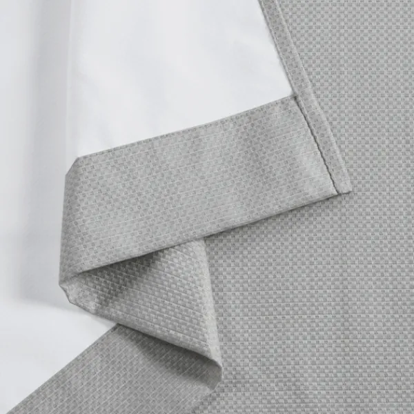 Curtains & Drapes-Kirkland's Home Basketweave Curtain Panel Set, 84 In Gray