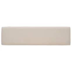 Benches & Ottomans-Kirkland's Home Basketweave Upholstered Wood Bench Tan