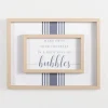 Wall Quotes & Signs-Kirkland's Home Bath Full Of Bubbles Wall Plaque White/Blue/Tan