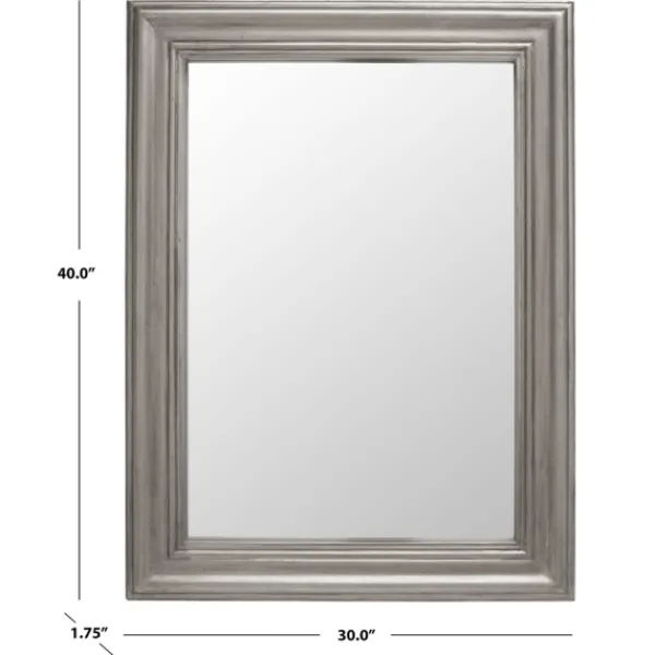 Framed Mirrors-Kirkland's Home Bayleigh Classic Wall Mirror Silver