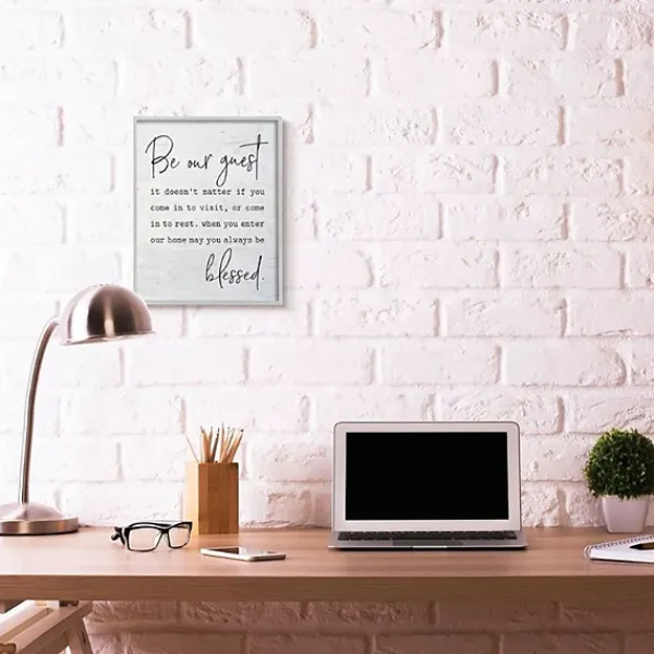 Wall Quotes & Signs-Kirkland's Home Be Our Guest Framed Wall Plaque White