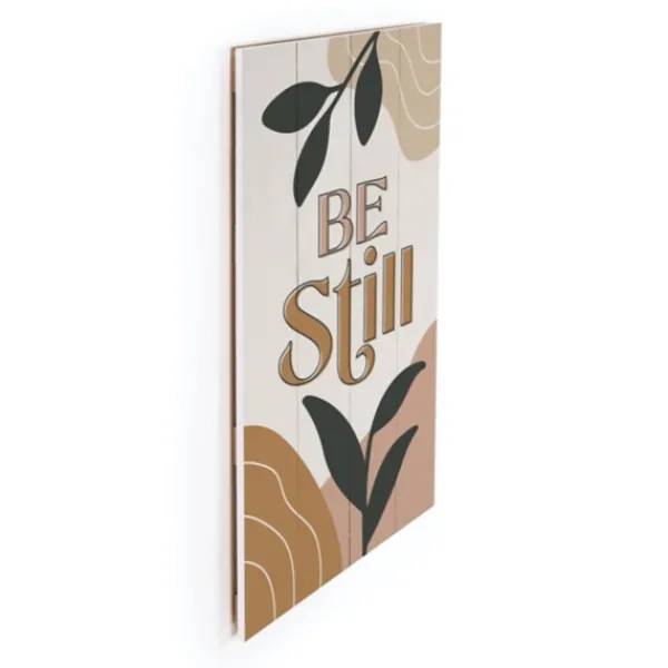 Wall Quotes & Signs-Kirkland's Home Be Still Wood Slat Wall Plaque Multi