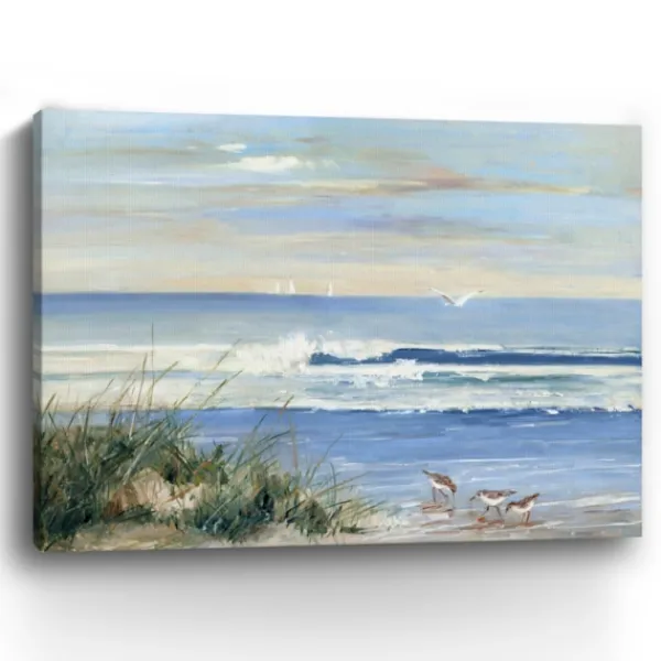 Canvas Art-Kirkland's Home Beach Combers Giclee Canvas Art Print, 48X36 In. Blue