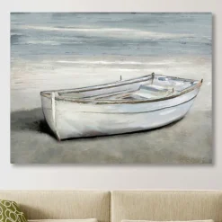Canvas Art-Kirkland's Home Beached Giclee Canvas Art Print White/Tan