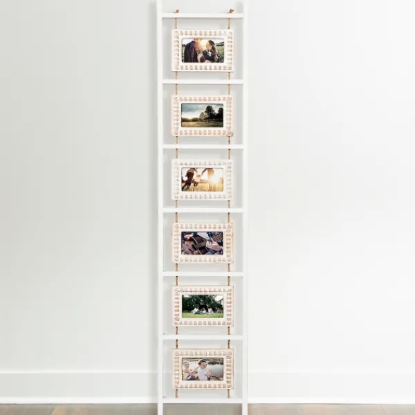 Collage Frames-Kirkland's Home Beaded Frame Photo Collage Ladder White
