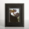 Picture Frames-Kirkland's Home Beaded Wood Picture Frame, 5X7 Black