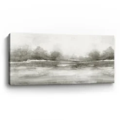 Canvas Art-Kirkland's Home Beautiful Journey Canvas Art Print, 60X30 In. Gray/White