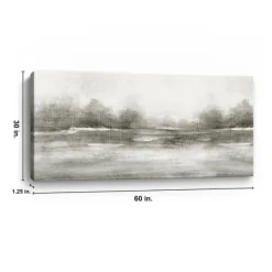 Canvas Art-Kirkland's Home Beautiful Journey Canvas Art Print, 60X30 In. Gray/White