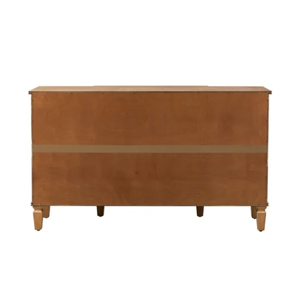 Cabinets & Sideboards-Kirkland's Home Becky Acorn Wood 4-Door Sideboard Brown