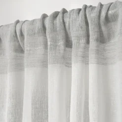 Curtains & Drapes-Kirkland's Home Becky Curtain Panel Set, 96 In. Gray