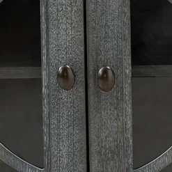 Cabinets & Sideboards-Kirkland's Home Becky Wood 4-Door Sideboard Gray