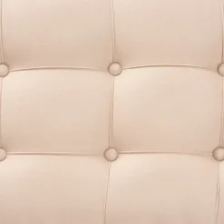 Benches & Ottomans-Kirkland's Home Beige Button Tufted Bench With Mirrored Base Tan