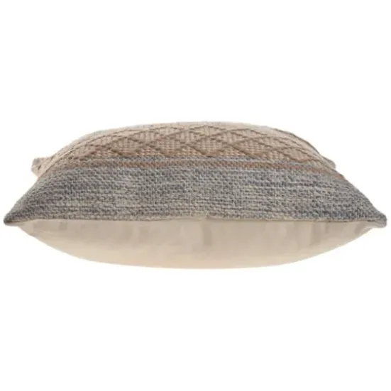 Pillows-Kirkland's Home Beige Criss Cross Accent Pillow Brown