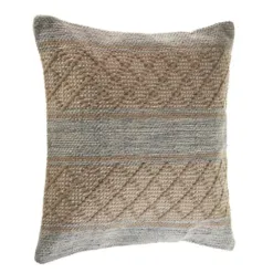 Pillows-Kirkland's Home Beige Criss Cross Accent Pillow Brown