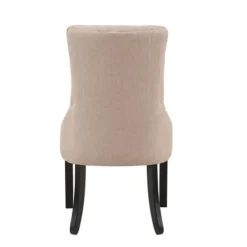 Dining Chairs-Kirkland's Home Beige Hourglass Tufted Dining Chairs, Set Of 2 Tan