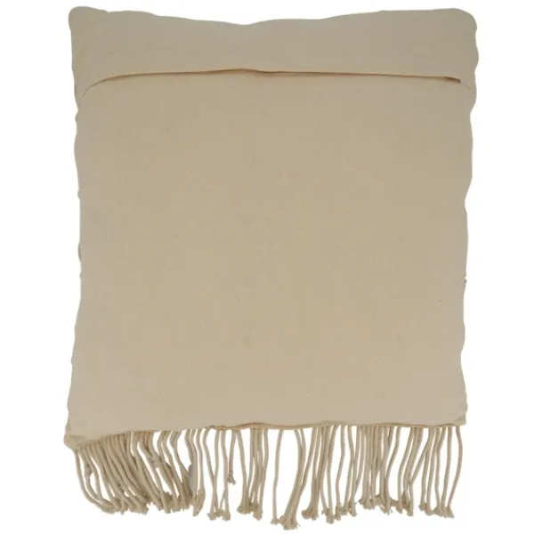 Blankets & Throws-Kirkland's Home Beige Macrame Design Throw Pillow Tan