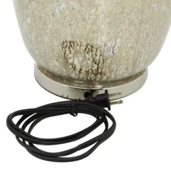Table Lamps-Kirkland's Home Beige Marbled Mercury Glass Table Lamp Brown